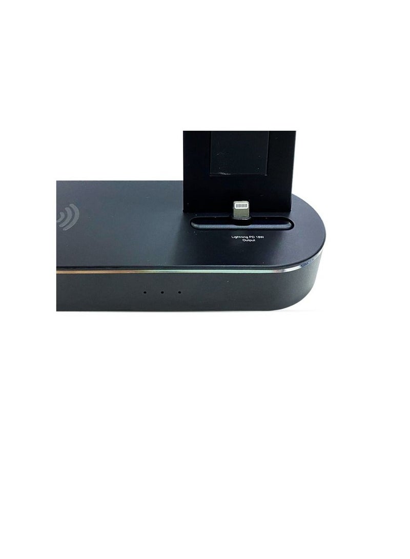 Godo G0D0 GD-C415 Complete  Charging Dock 4 in 1 Wireless Fast Charging Dock Aluminum Output 5W Wireless 10W C94 Lightning 18W USB-A 24W - Image 5