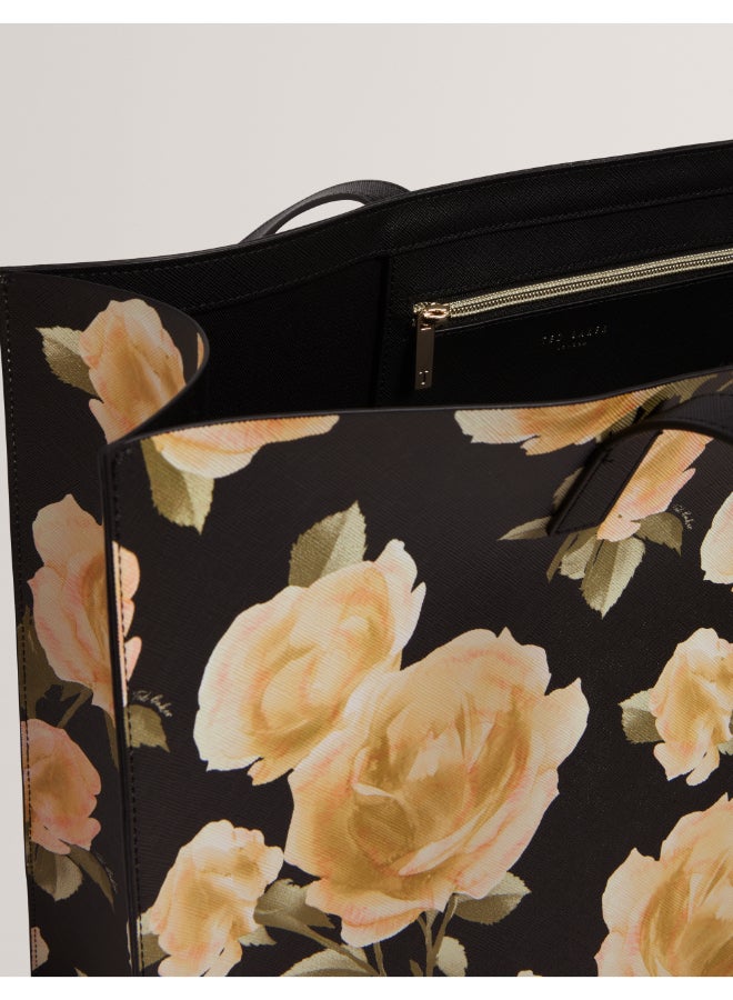 Ted Baker Floral Print Extra Large Icon Bag - Image 3