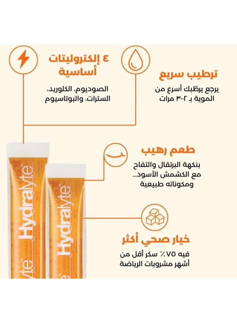 Hydralyte Orange Flavoured Rehydration & Electrolyte Support 16 Ice Blocks - Image 3