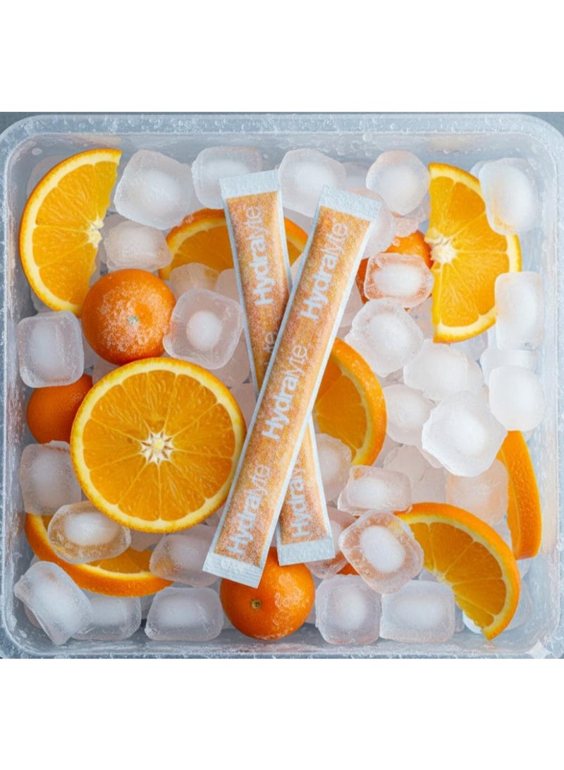 Hydralyte Orange Flavoured Rehydration & Electrolyte Support 16 Ice Blocks - Image 2