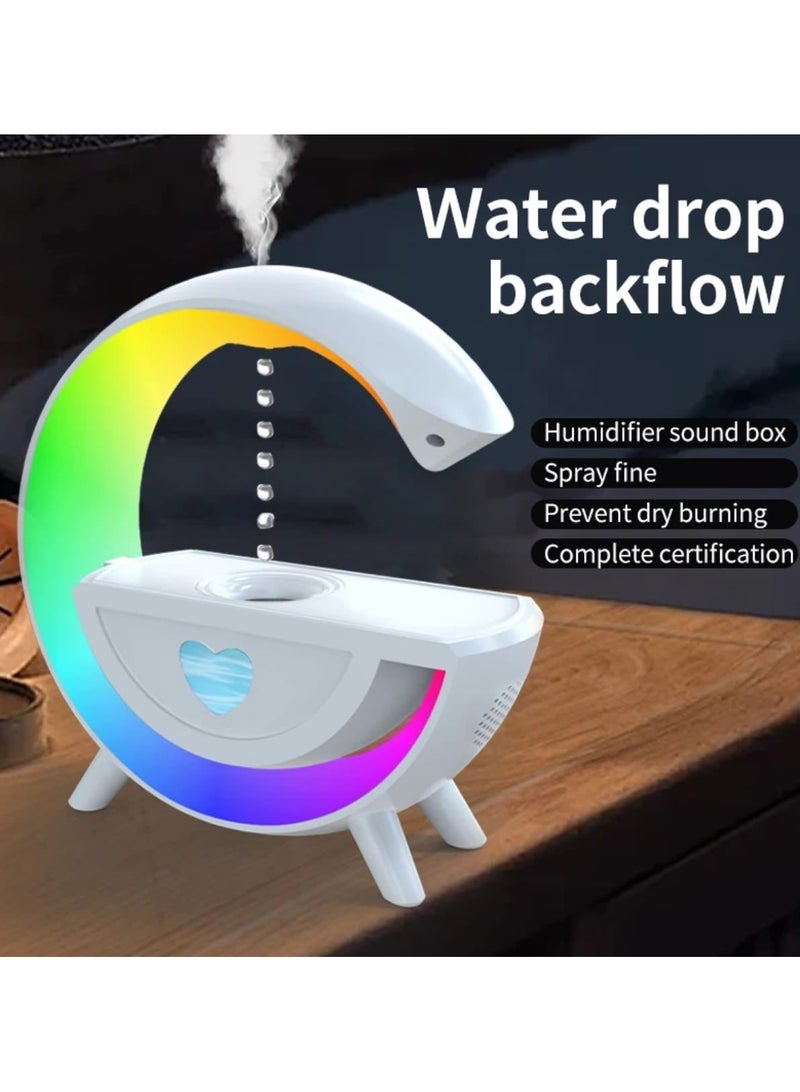 إيجيل مرطب هواء منزلي عالي السعة بتقنية الضباب، مضاد للجاذبية، على شكل قطرة ماء، مع موزع للزيوت العطرية، هدية مثالية - Image 1