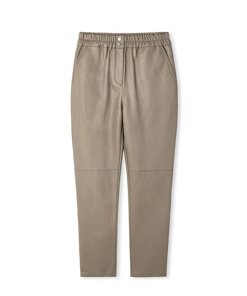 Ipekyol  Leather-Effect Carrot-Fit Trousers for Women | Best Price UAE