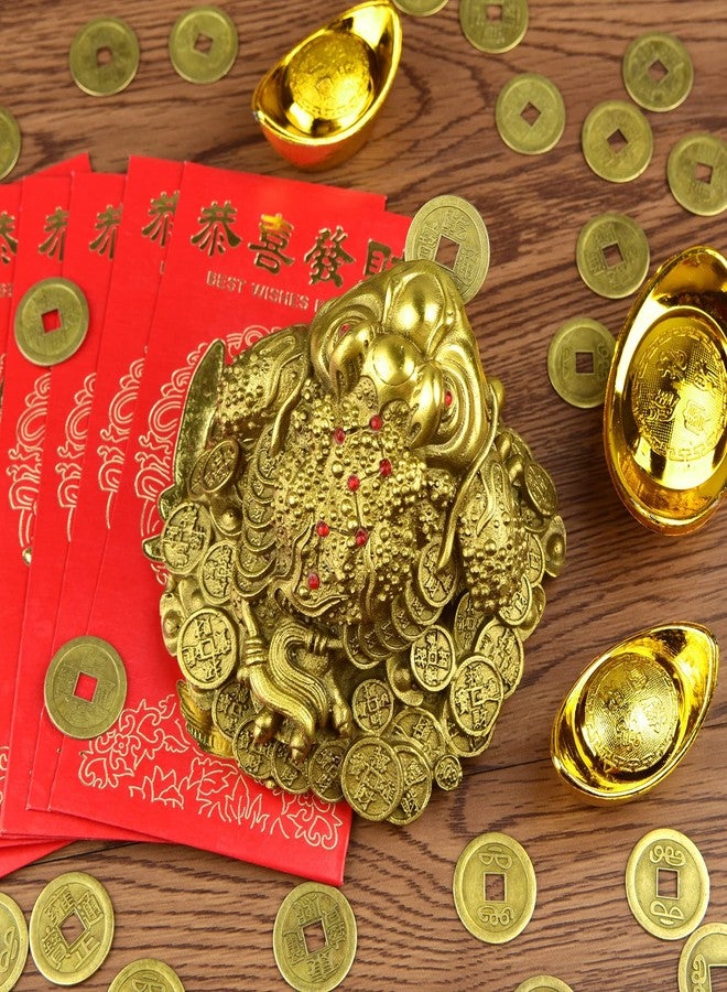 Coopay 300 Pieces Chinese Coins New Year Feng Shui Coins Good Luck Fortune I-Ching Ornament with 10 Ancient Dynasty Styles and Red Lucky Pouch for Health and Wealth (0.8inch) - Image 5