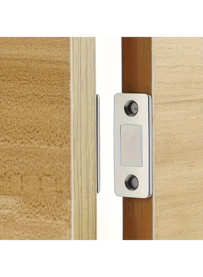 6 Pack Silvery Magnetic Cabinet Catches Strong Hold For Doors Drawers Easy Installation - Image 5