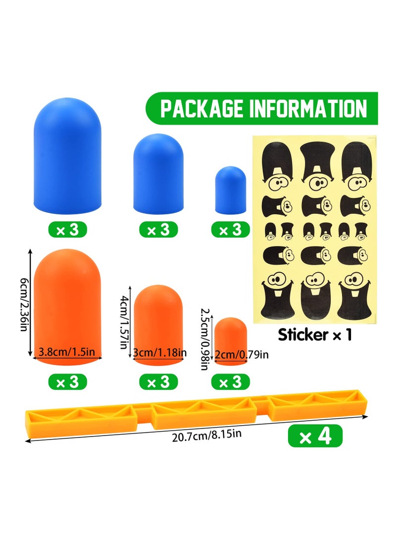 SYOSI Big Eat Small Tic Tac Toe Game Set, Board Game Indoor Surprise Tic Tac Toe Tic Tac Toe Big Eat Small Game Parent-Child Interactive Board Game Portable Travel Toy for Children Kids - Image 3