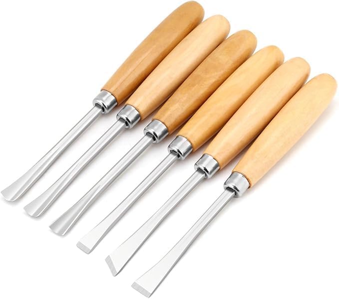 PEACORA 6Pcs Wood Carving Chisel Set Professional DIY Woodworking Tools For Beginners Enthusiasts Hand Wood Chisel Tool