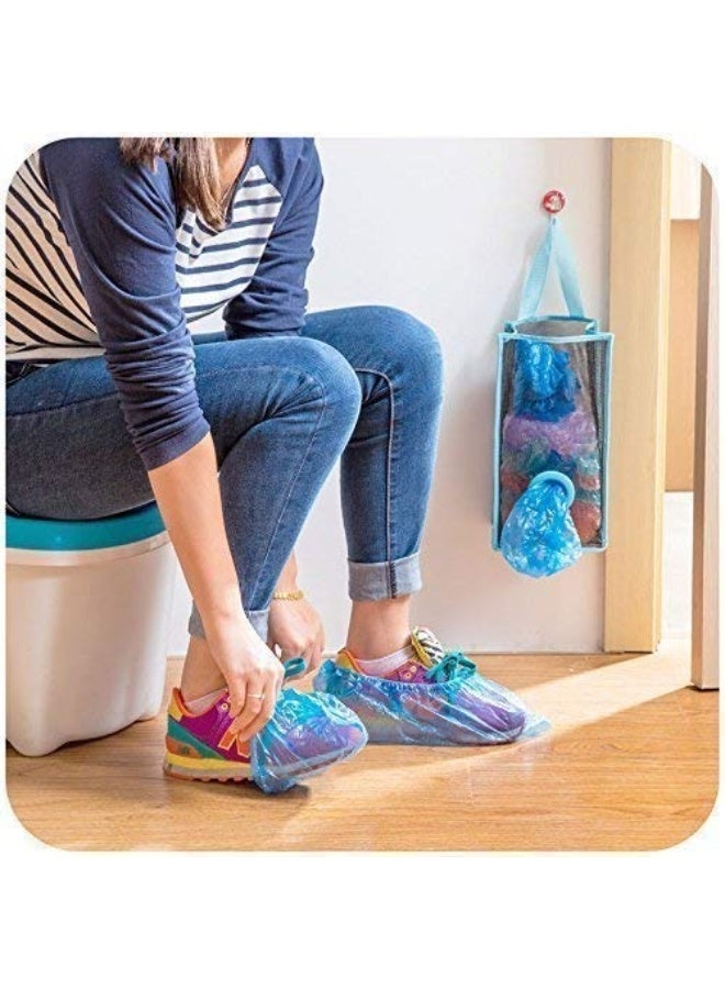 هابي هوم 1قطعه حامل أكياس شبكة قابل لإعادة الاستخدام للمطبخ والمنزل – حقيبة معلقة وعمودية لتنظيم أكياس النفايات وأكياس التسوق، تصميم عملي قابل للطي لتوفير المساحة، مصنوع من مواد عالية الجودة ومقاومة للماء، شبكة شفافة لمعرفة مستوى الأكياس بسهولة، ألوان أنيقة تضيف ترتيب وجمال للمنزل 30*14سم - Image 2