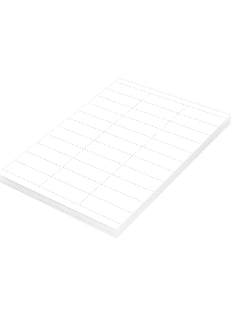 FIS Multipurpose Laser Labels, Colour White, Size 70X25MM (33 Stickers x 100 Sheet)  3300 Labels, Size : A4 (21X29.7 CM) , Pack of 100 Sheets -FSLA33-100 - Image 2