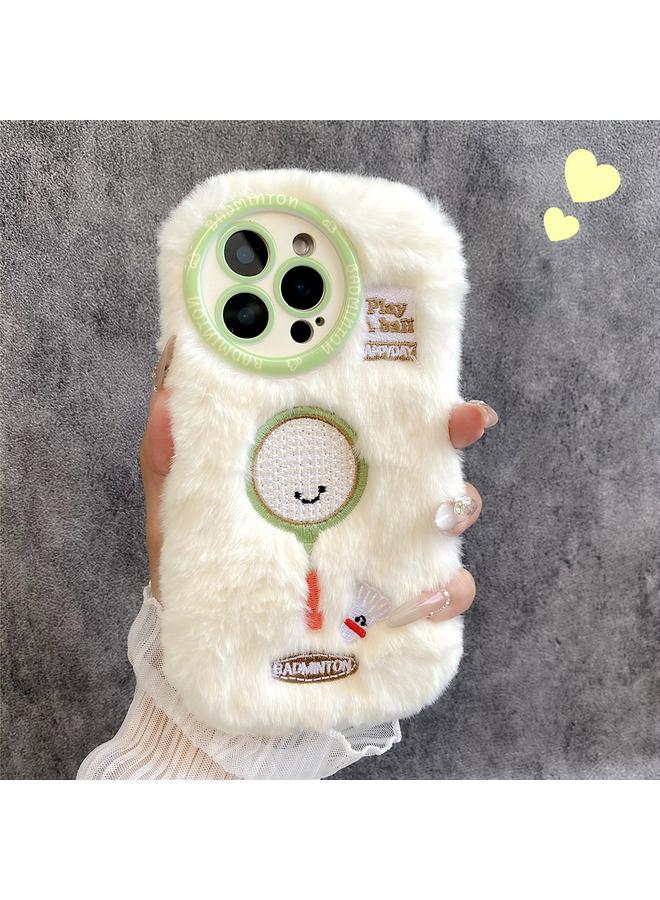 S-TOP Case For iPhone 16 Pro Fun Sports Plush Silicone Phone Case - Image 1