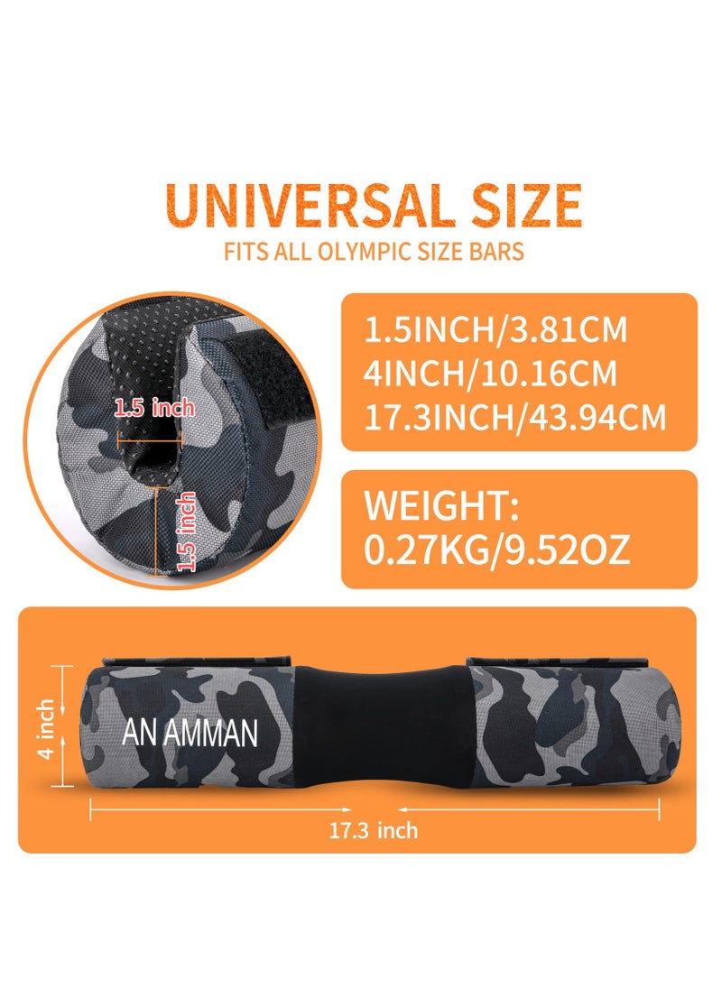 KASTWAVE - Barbell Pad for Squat, Hip Thrust - Perfect for Gym Workout Smith Machine Thruster Weightlifting - Relieves Neck and Shoulder Pain - Thick Foam Cushion - Image 1