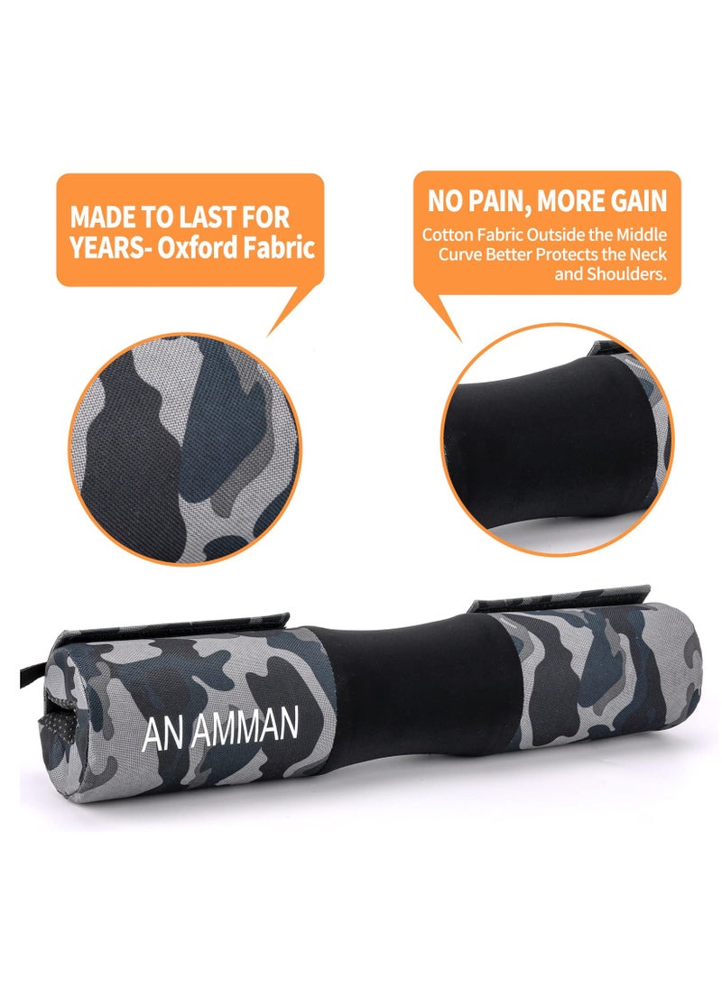 KASTWAVE - Barbell Pad for Squat, Hip Thrust - Perfect for Gym Workout Smith Machine Thruster Weightlifting - Relieves Neck and Shoulder Pain - Thick Foam Cushion - Image 1