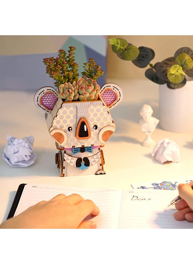 NIBEMINENT Pot Koala DIY Wooden Model Kit 8+ Years - Image 3