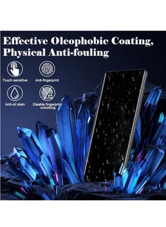 BORTONY OnePlus 12 Privacy Screen Protector 9H Hardness  Anti-Spy Tempered Protective Glass 2-Pack Anti-Scratch Black Edge Privacy Screen protector for OnePlus 12 5G  - Image 2
