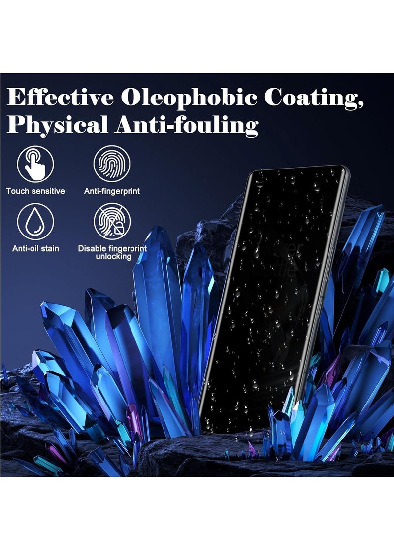 BORTONY - OnePlus 12 Privacy Screen Protector 9H Hardness  Anti-Spy Tempered Protective Glass 2-Pack Anti-Scratch Black Edge Privacy Screen protector for OnePlus 12 5G - Image 1