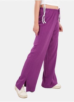 Clue Wide Leg Pants with Slits  - Image 1