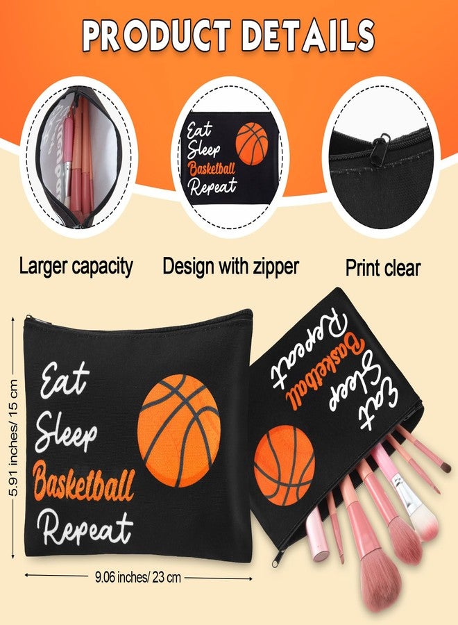 Singhoow 48 Pcs Basketball Party Favors Gifts for Teen Girls Basketball Makeup Bag for Girls Lipstick Holder Keychain Scrunchie Charm Bracelet Women Team Party Decor Supplies - Image 3