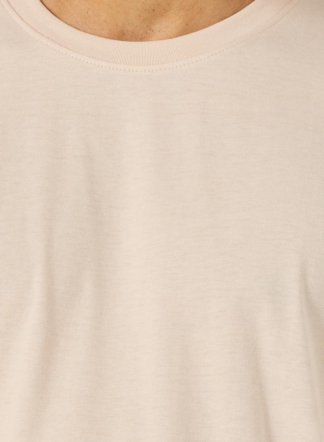 Slogan Back Print Short Sleeve Oversized T-Shirt