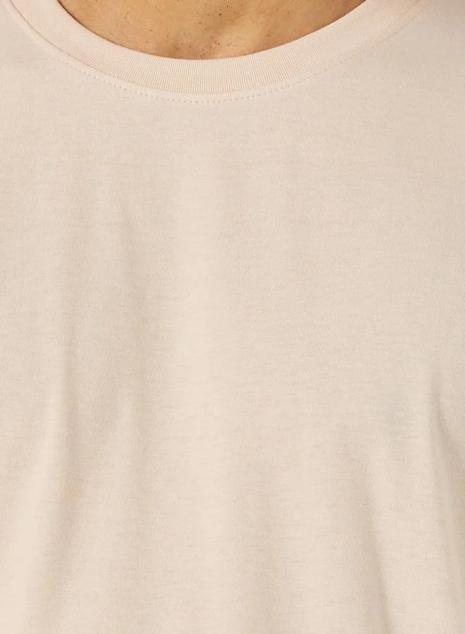 Styli Slogan Back Print Short Sleeve Oversized T-Shirt