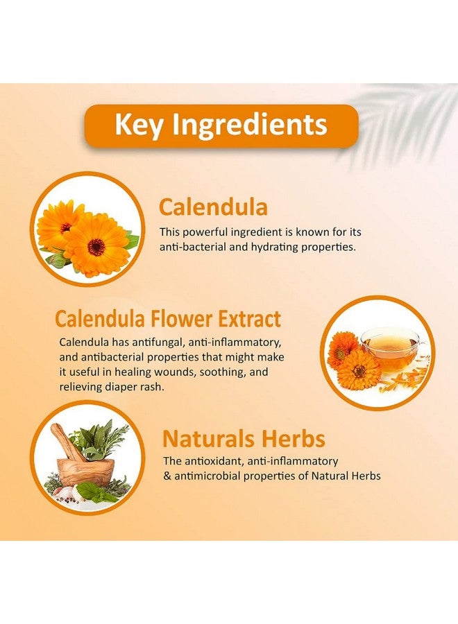 Omeo Calendula Body Wash Shower Gel for Women and Men- Gentle & Soothing Herbal Cleanser with Calendula Extract | Paraben & Sulfate-Free, pH Balanced, 200ml | Pump Bottle - Image 2