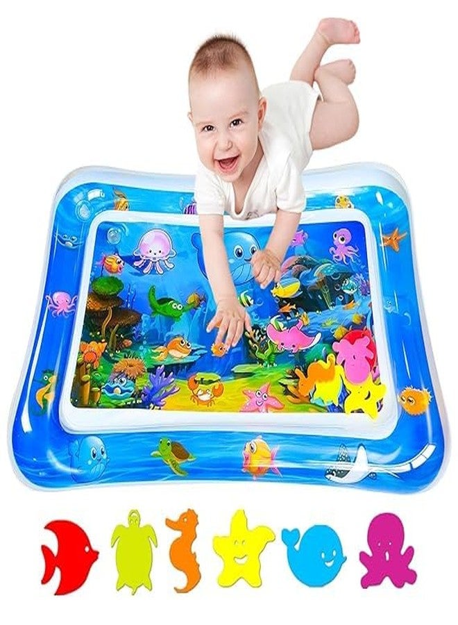 DHULKI Tummy Time Water Mat for Babies | Sensory Play Gym for 6-12 Months | Newborn Baby Essentials | Water-Filled Activity Mat | Baby Gifts | Pack of 1 - Image 1