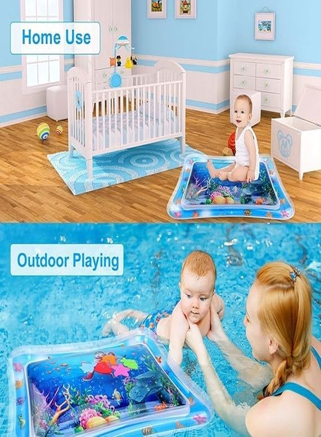 DHULKI Tummy Time Water Mat for Babies | Sensory Play Gym for 6-12 Months | Newborn Baby Essentials | Water-Filled Activity Mat | Baby Gifts | Pack of 1 - Image 4