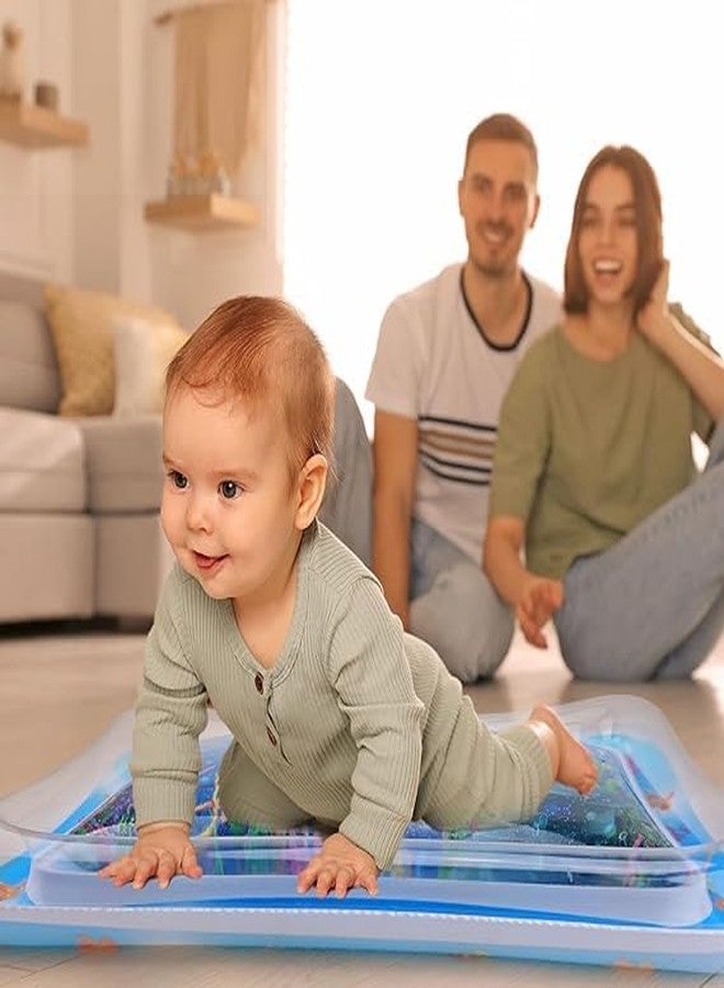 DHULKI Tummy Time Water Mat for Babies | Sensory Play Gym for 6-12 Months | Newborn Baby Essentials | Water-Filled Activity Mat | Baby Gifts | Pack of 1 - Image 3