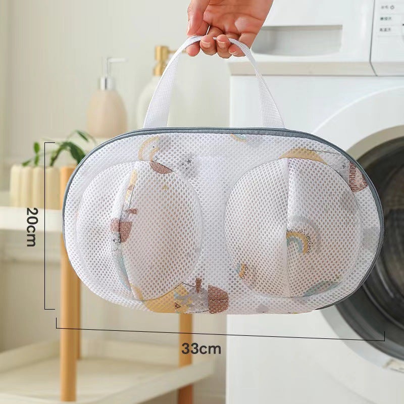 Laundry Bag Anti-Deformation Roller Protective Cover Home Use Net Pocket Bra Laundry Protective Bag For Washing Machine Portable-hot air balloon 