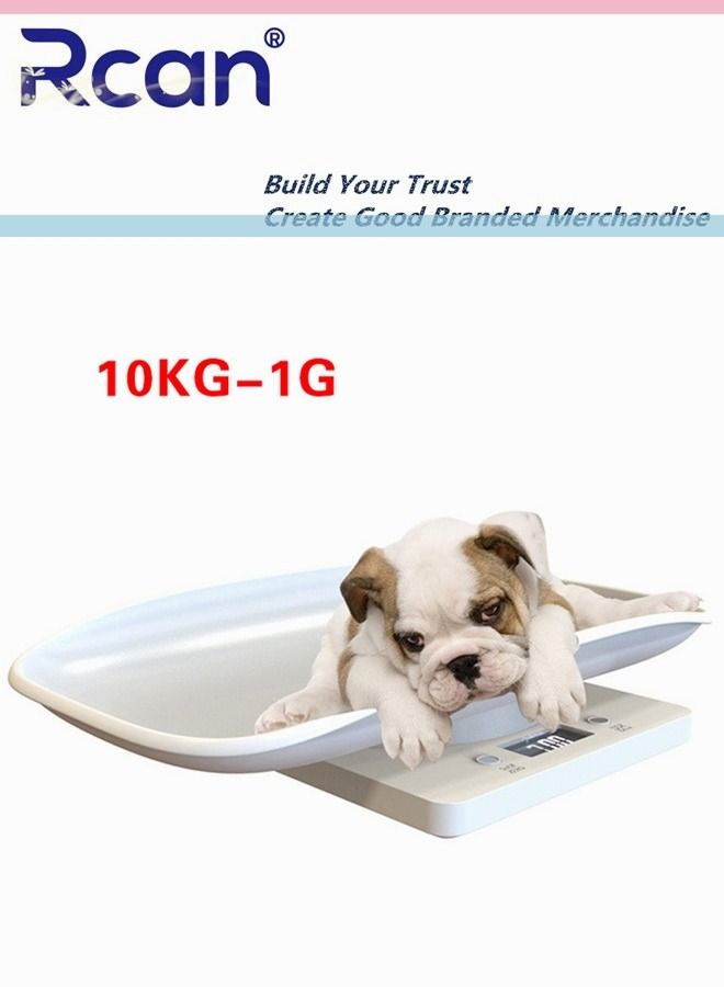 Rcan Infant Newborns Puppy Cats Weight Scale 10KG Multi-Function with LCD Display 3 Weighing Mode LB OZ KG - Image 2