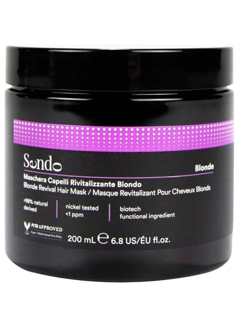 Sendo Blonde Revival Hair Mask for Natural Blond, Bleached or White Hair 200ml - Image 1