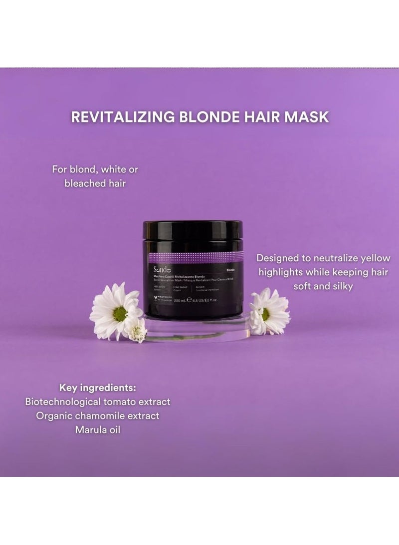 Sendo Blonde Revival Hair Mask for Natural Blond, Bleached or White Hair 200ml - Image 2