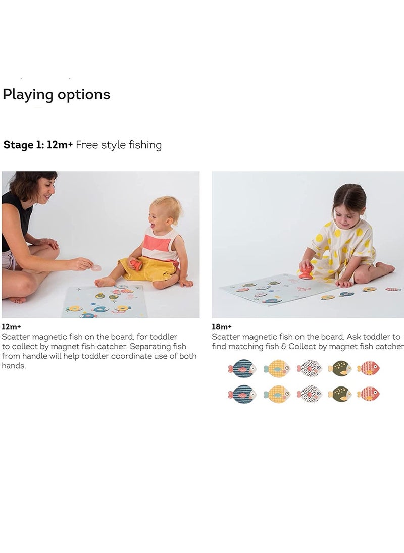 Taf Toys - Taf Toys Magnetic Fishing Game | Toddler Educational Toy | 6-in-1 Fun Game | Boys & Girls 1+ | 22x21x8 cm (8.7x8.3x3.1 in) | Multicolor - Image 1