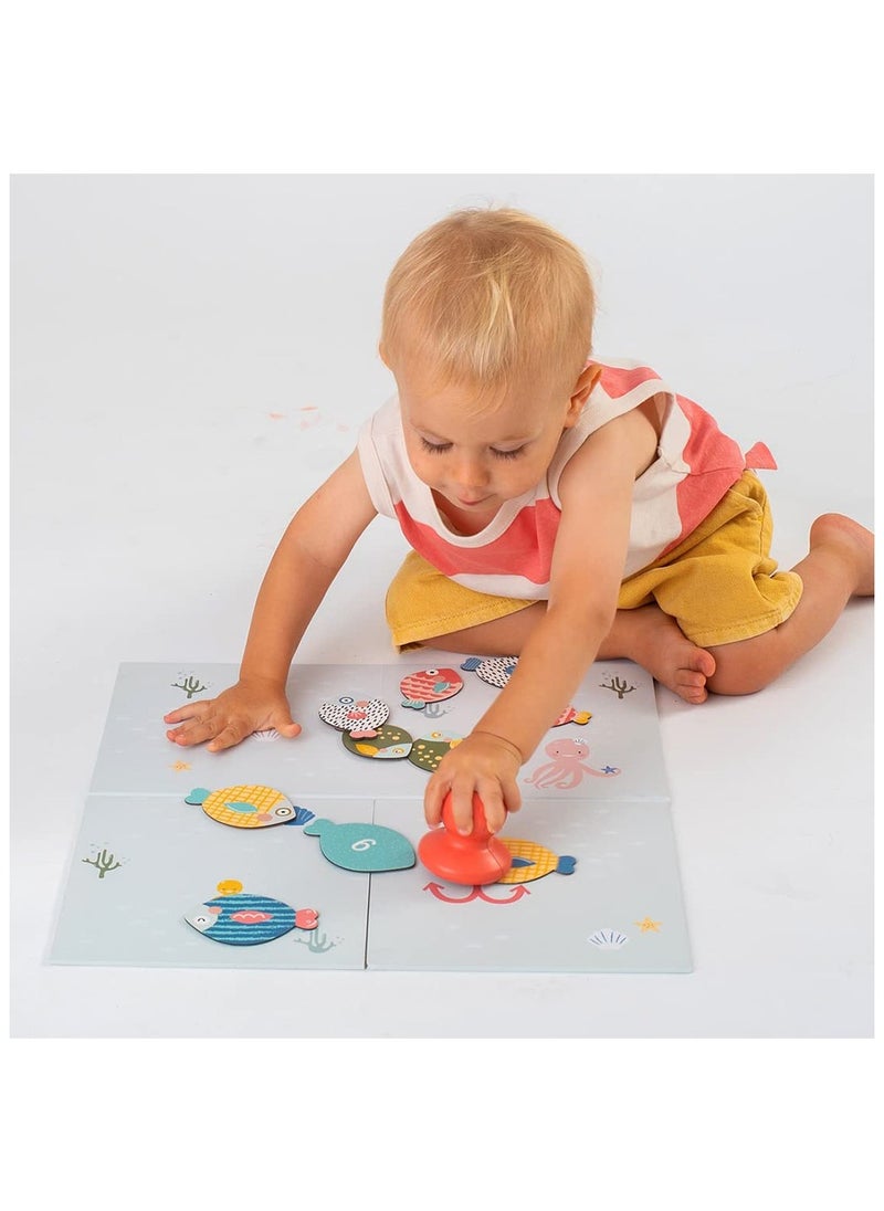 Taf Toys - Taf Toys Magnetic Fishing Game | Toddler Educational Toy | 6-in-1 Fun Game | Boys & Girls 1+ | 22x21x8 cm (8.7x8.3x3.1 in) | Multicolor - Image 1