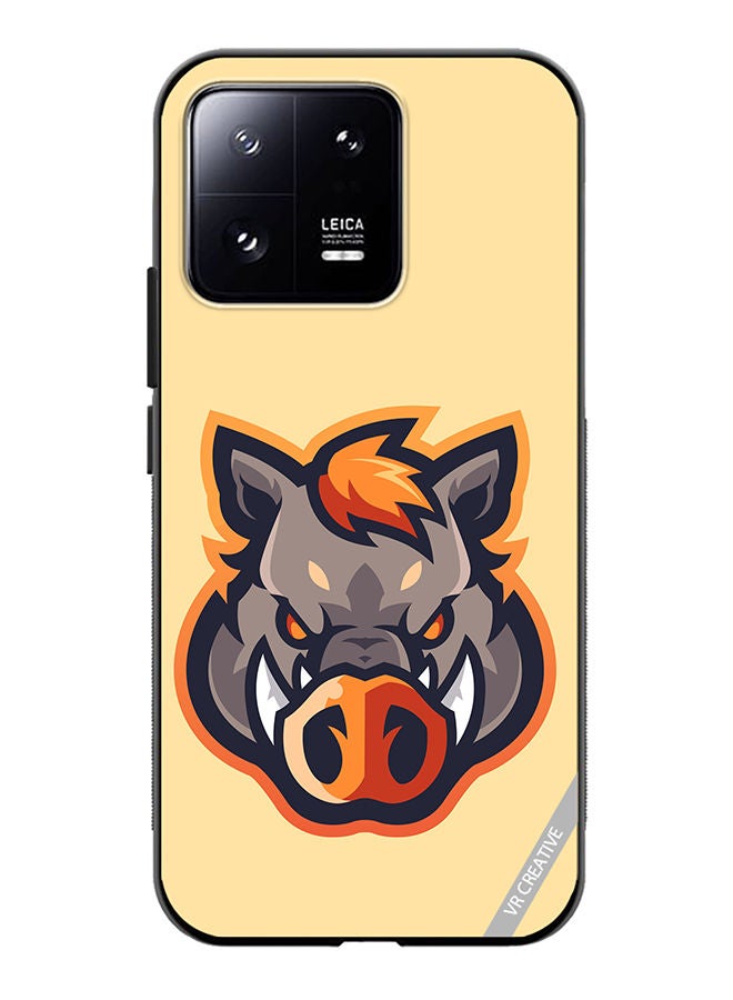 VR CREATIVE Protective Case Cover For Xiaomi 13 Wild Boar Design Multicolour - Image 1