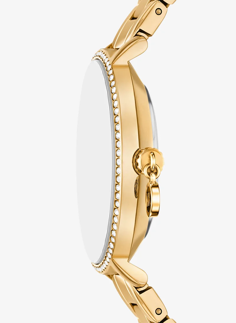 Michael Kors  Gold-Plated Metal Bracelet Analog Watch for Women | Best Price UAE