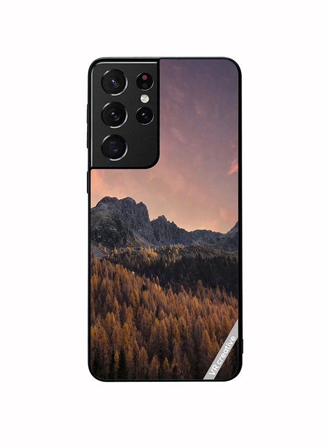 VR CREATIVE Protective Case Cover For Samsung Galaxy S21 Ultra 5G Pas Sans Logo Design Multicolour - Image 1