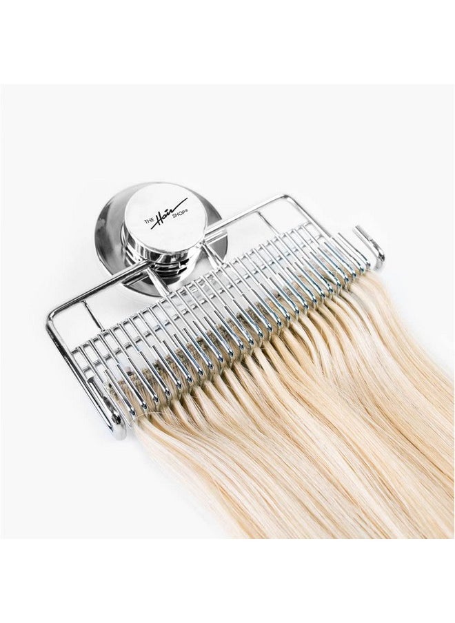 The Hair Shop Hair Extension Style Mate ; Portable Holding Caddy That Stores Washes Styles And Secures 100% Human Hair Extensions Works For Clipins Halos Wefts  - Image 3