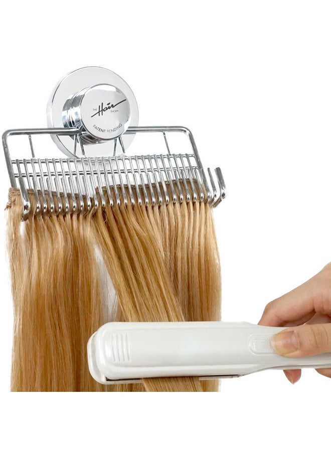 The Hair Shop Hair Extension Style Mate ; Portable Holding Caddy That Stores Washes Styles And Secures 100% Human Hair Extensions Works For Clipins Halos Wefts  - Image 2
