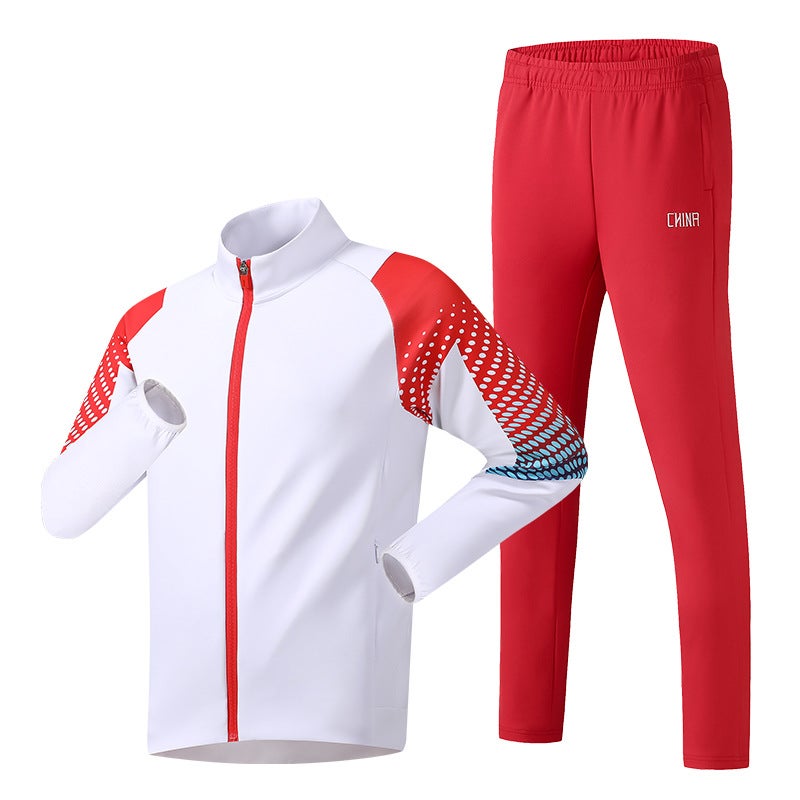 Chinese Team Long Sleeve Sports Jacket Male And Female Martial Arts Sports Student Coaches Group Training Suit Top Printing - Image 3