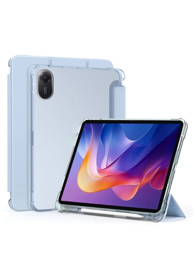 عام غطاء لريدمي باد 2 11 بوصة 2025 مع حامل قلم، غلاف رفيع مع حامل وغطاء خلفي ناعم من TPU. - Image 1