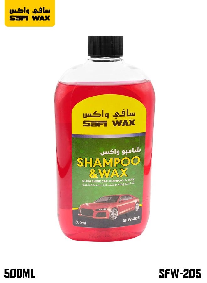 Safi WAX Car Shampoo Wax Ultra Shine Car Washing Shampoo Wax 500ml Keep Car Clean Shine SAFI WAX SFW205  - Image 1