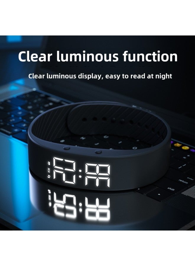 Student Smart Sports Bracelet Simple Fashion Multifunctional Alarm Clock Waterproof Electronic Watch For Men And Women Junior High School And High School Students-Color:Light Pink [life Waterproof + Sports Timing Step Counting]  - Image 5