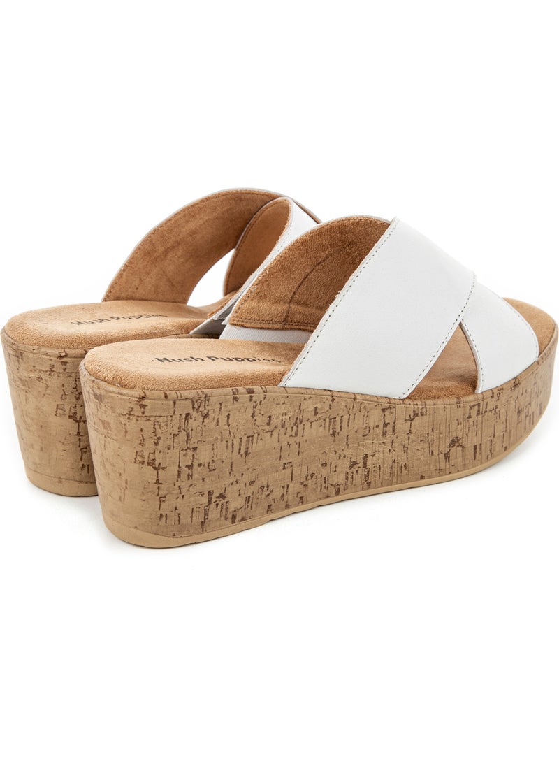 Hush Puppies - Kosa Anatomical Sole Leather Wedge Heel Women's Slippers - Image 1