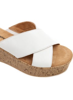 Hush Puppies شبشب نسائي من Hush Puppies Kosa ذو نعل تشريحي من الجلد بكعب إسفيني  - Image 3