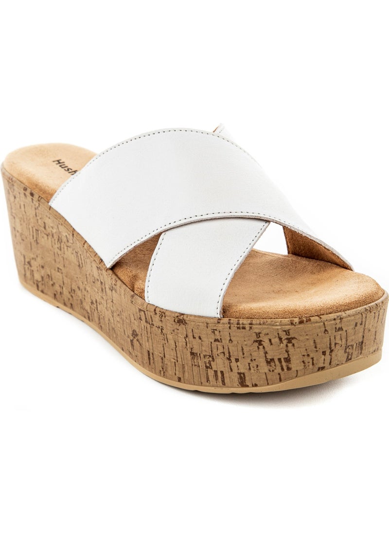 Hush Puppies - Kosa Anatomical Sole Leather Wedge Heel Women's Slippers - Image 1