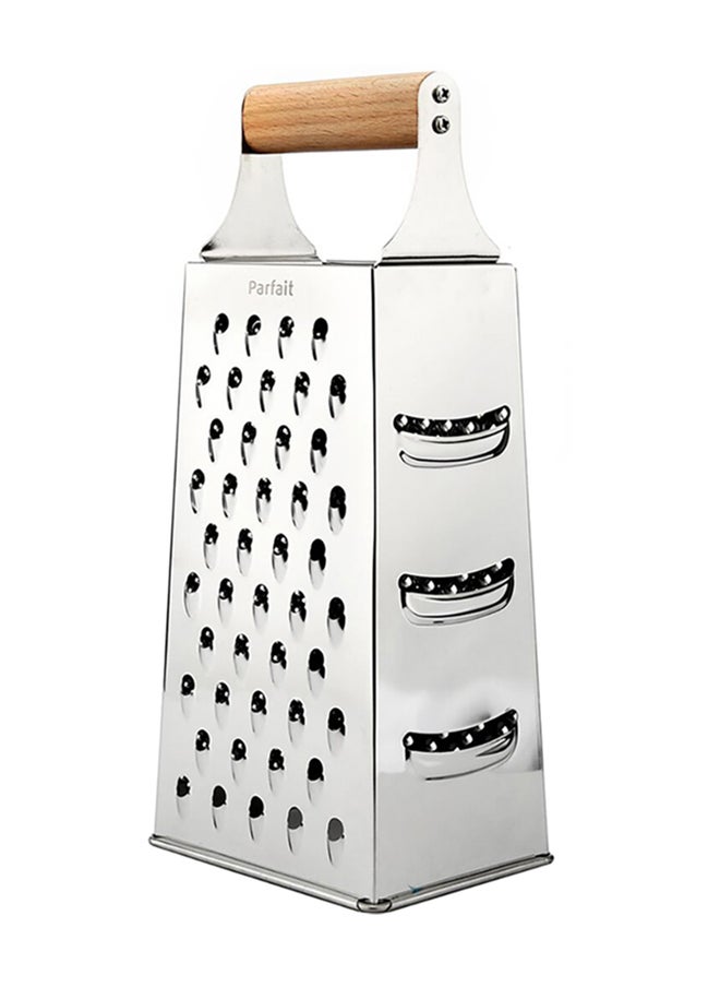 PARFAIT - Durable High Quality 4-Sided Grater Silver and Brown 24.5 x 8.4 x 10.8 cm HB8785KT - Image 1