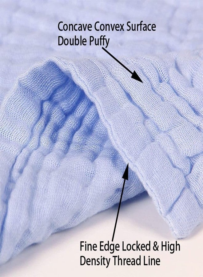 Zebroc 100% Cotton Muslin Baby Burp Cloth | 6-Layer Soft & Super Absorbent Baby Face Towel | 28×28 cm Washcloth for Newborns, Feeding, Burping & Daily Use (5, Pink (28 X 28 CM)) - Image 4