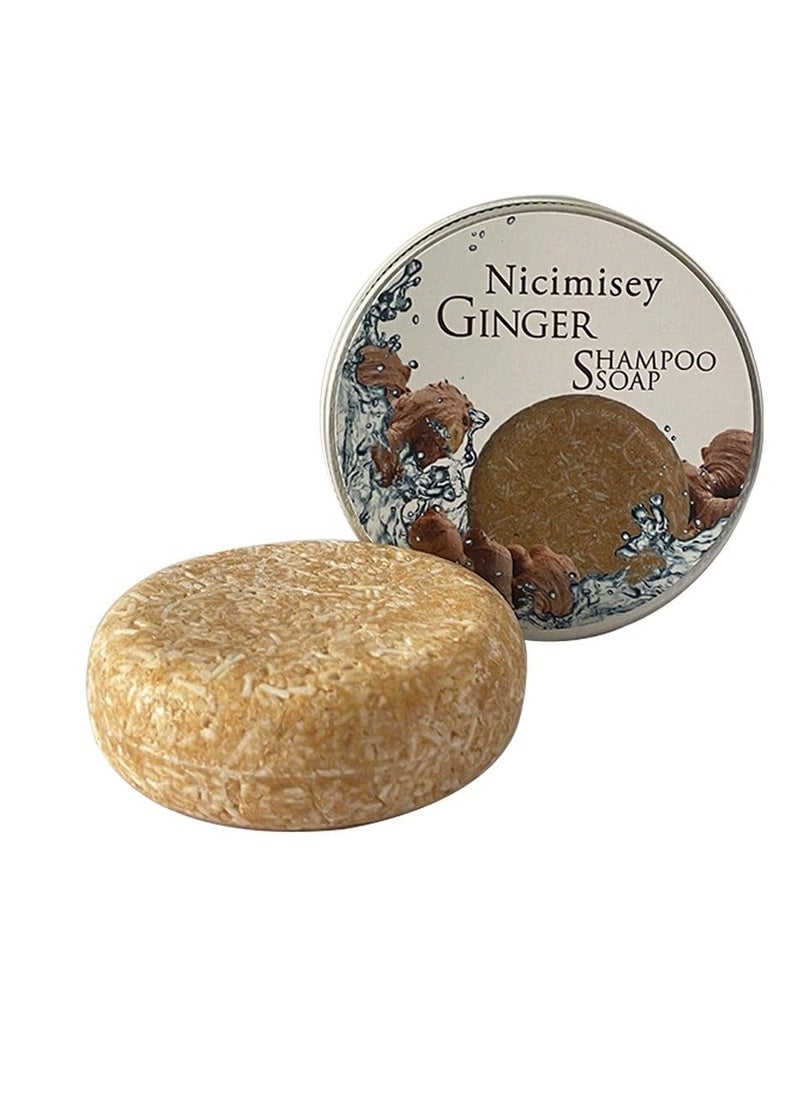 Nicimisey - Ginger Hair Regrowth Shampoo Bar,Anti-Hair Loss Hair Natural Organic Ginger Shampoo Bar, Ginger Bar Shampoo Soap Promotes Hair Growth Cleansing, Treats Dry and Sensitive Scalp - Image 1