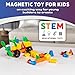 POPULAR PLAYTHINGS Mag Builder Building Set Magnetic Vehicle Toy for Kids Imagination and Creative Play Crazy Shapes Gift for Children 40 Pieces - Image 4