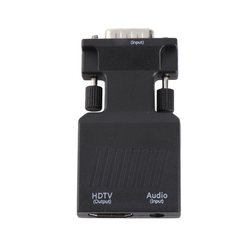 VGA to HD Multimedia Interface Adapter with 3.5mm Sound Cable Active Male VGA to Female HD 1080P 60Hz for Computer Laptop Projector - Image 2