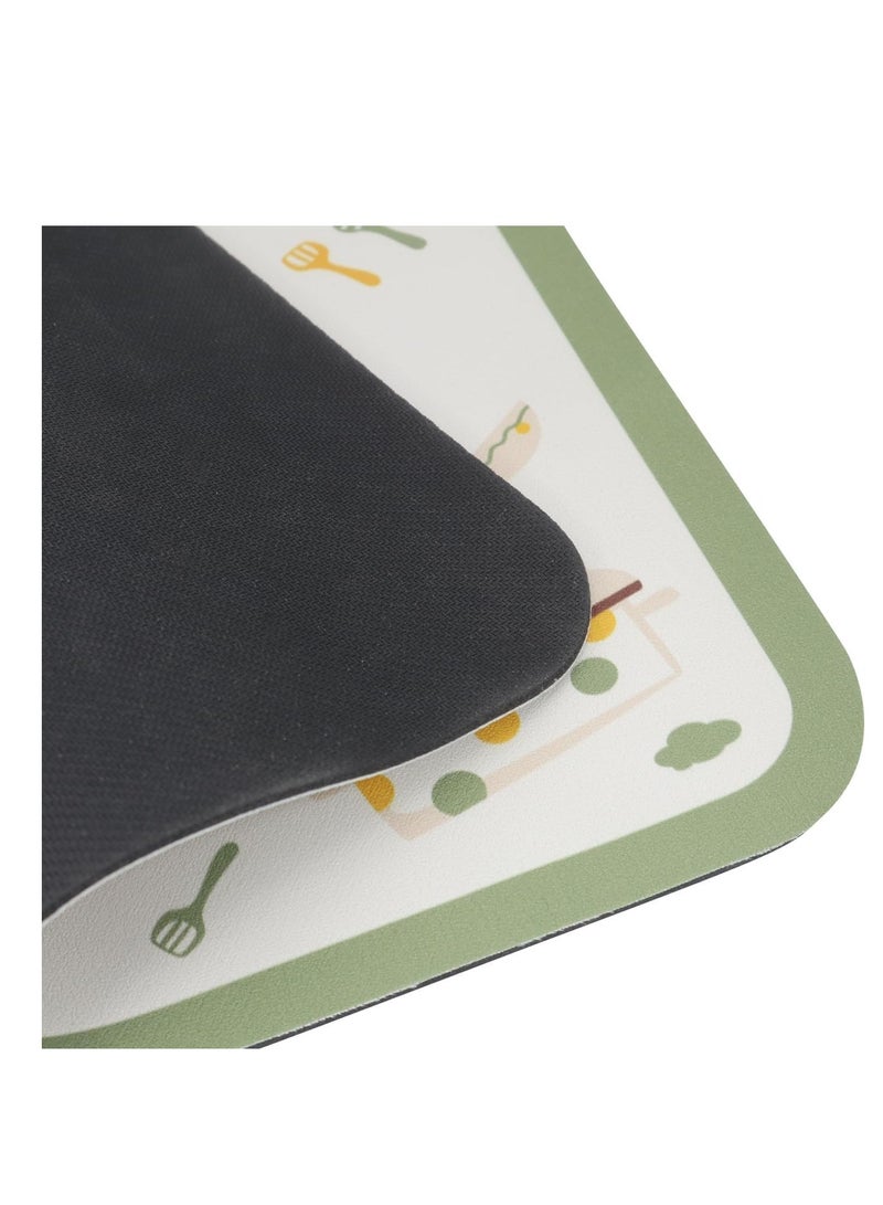 Barakah Dish Drying Mat, Kitchen Drying Pad, Counter Top Drying Mat, Diatom Mud Dishes Drying Mat, Absorbent Household Kitchen Placemat, Quick-Drying Non-Slip Drain Mat for Dining Room, Kitchen Counter - Image 2